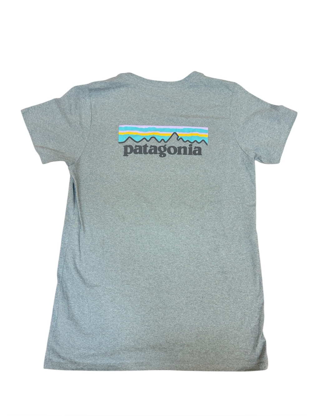 Patagonia Light Green Logo Tshirt Size M